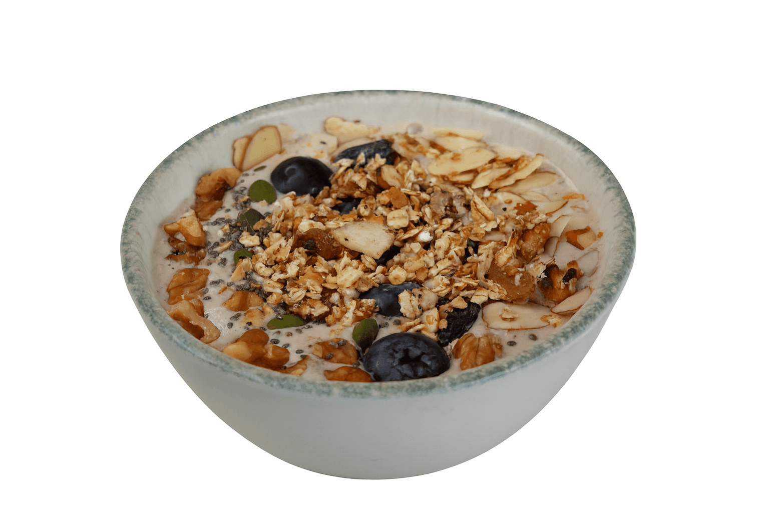 Nutty Granola Crunch Bowl at Snuzzles Cafe, Jayanagar